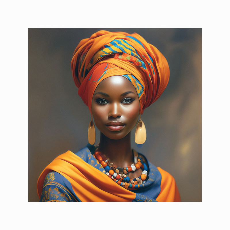 Classical Giclee Painted Portrait Oil Painting Customized Size Portrait Canvas Wall Art