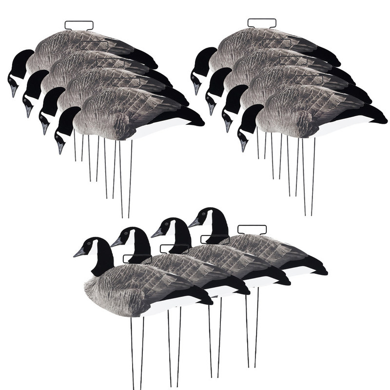 Lightweight 3D Lifelike Hunting Decoy Silhouett Canada Goose with Flocked Head and Tail