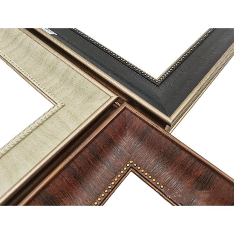 Distressed Design Digital Printing Baroque PS Photo Frame Moulding For Gallery Shop